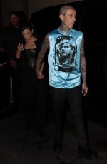 KOURTNEY KARDASHIAN and Travis Barker Arrives at Kylie