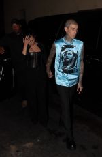 KOURTNEY KARDASHIAN and Travis Barker Arrives at Kylie