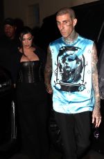 KOURTNEY KARDASHIAN and Travis Barker Arrives at Kylie