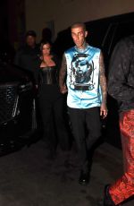 KOURTNEY KARDASHIAN and Travis Barker Arrives at Kylie