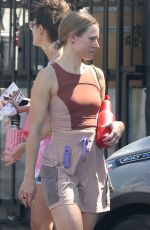 KRISTEN BELL Heading to Her Home After Workout at Metamorphosis Studio in Los Feliz 08/06/2022