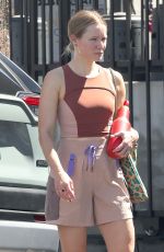 KRISTEN BELL Heading to Her Home After Workout at Metamorphosis Studio in Los Feliz 08/06/2022