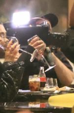 KYLIE JENNER and Makeup Artist Ariel and Hairstylist Jesus at Mandarin Restaurant in Milan 08/02/2022