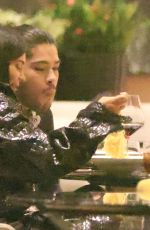 KYLIE JENNER and Makeup Artist Ariel and Hairstylist Jesus at Mandarin Restaurant in Milan 08/02/2022