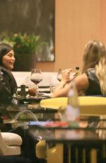 KYLIE JENNER and Makeup Artist Ariel and Hairstylist Jesus at Mandarin Restaurant in Milan 08/02/2022
