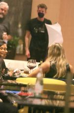 KYLIE JENNER and Makeup Artist Ariel and Hairstylist Jesus at Mandarin Restaurant in Milan 08/02/2022