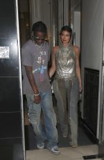KYLIE JENNER and Travis Scott Leaves Their Hotel in London 08/07/2022