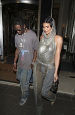 KYLIE JENNER and Travis Scott Leaves Their Hotel in London 08/07/2022