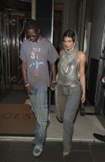 KYLIE JENNER and Travis Scott Leaves Their Hotel in London 08/07/2022
