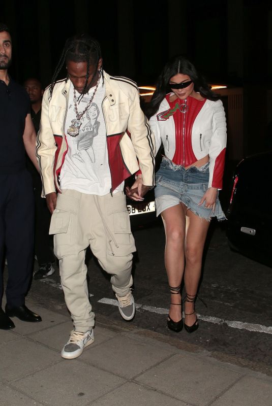 KYLIE JENNER and Travis Scott Night Out in London 08/06/2022