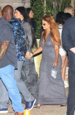 KYLIE JENNER and YRIS PALMER Arrive at Nobu in Malibu 08/18/2022