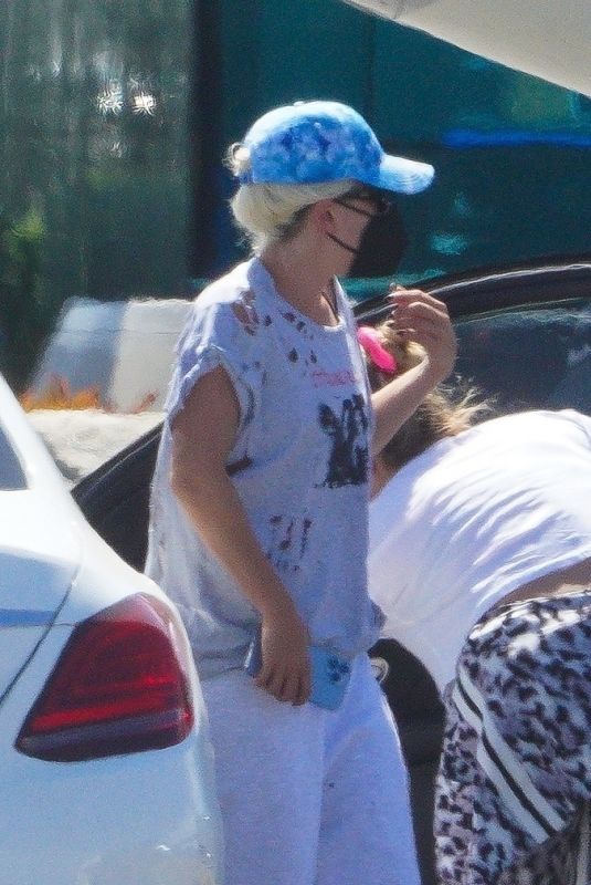 LADY GAGA  Boarding a Private Jet in Los Angeles 08/05/2022