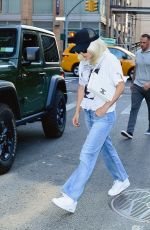LADY GAGA in Denim Out and About in New York 08/10/2022