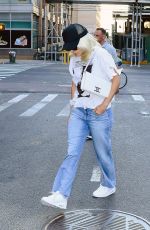 LADY GAGA in Denim Out and About in New York 08/10/2022