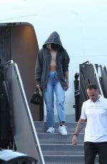 LADY GAGA Landing in Boston Ahead of Her Fenway Park Concert 08/16/2022
