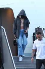 LADY GAGA Landing in Boston Ahead of Her Fenway Park Concert 08/16/2022