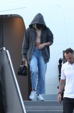 LADY GAGA Landing in Boston Ahead of Her Fenway Park Concert 08/16/2022