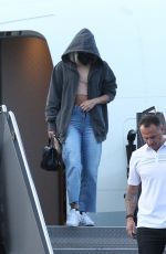 LADY GAGA Landing in Boston Ahead of Her Fenway Park Concert 08/16/2022