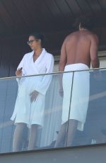 LAIS RIBEIRO and Joakim Noah at Hotel Balcony in Ipanema 08/01/2022