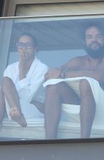 LAIS RIBEIRO and Joakim Noah at Hotel Balcony in Ipanema 08/01/2022