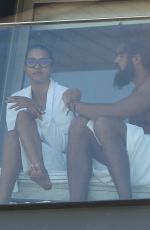 LAIS RIBEIRO and Joakim Noah at Hotel Balcony in Ipanema 08/01/2022