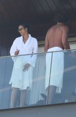 LAIS RIBEIRO and Joakim Noah at Hotel Balcony in Ipanema 08/01/2022