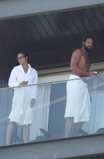 LAIS RIBEIRO and Joakim Noah at Hotel Balcony in Ipanema 08/01/2022