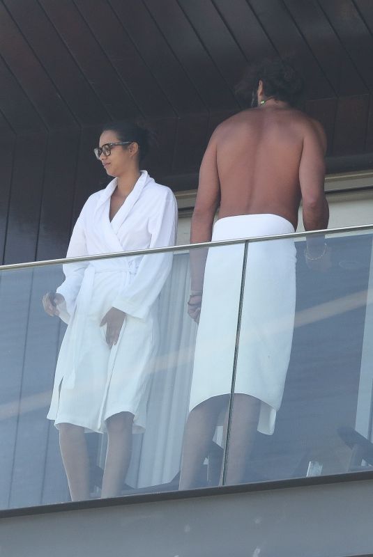LAIS RIBEIRO and Joakim Noah at Hotel Balcony in Ipanema 08/01/2022