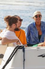 LAIS RIBEIRO and Joakim Noah Out for a Ride on a Speedboat in Rio de Janeiro 08/03/2022