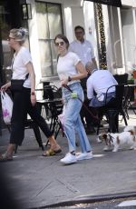 LAUREN COHAN Out with Her Dog and Friend in New York 08/10/2022