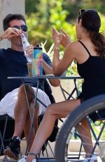 LAUREN SILVERMAN and Simon Cowell at a Bike Ride in Malibu 08/06/2022
