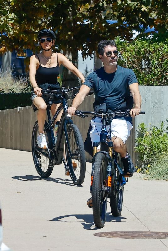 LAUREN SILVERMAN and Simon Cowell at a Bike Ride in Malibu 08/06/2022