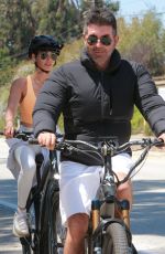 LAUREN SILVERMAN and Simon Cowell at a Bike Ride in Malibu 08/17/2022
