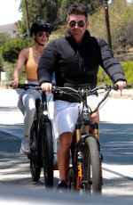 LAUREN SILVERMAN and Simon Cowell at a Bike Ride in Malibu 08/17/2022
