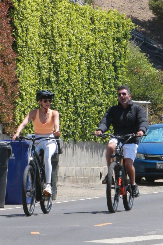 LAUREN SILVERMAN and Simon Cowell at a Bike Ride in Malibu 08/17/2022