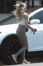 LEANN RIMES Leaves a Hair Salon in Beverly Hills 08/03/2022