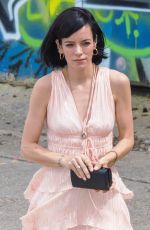 LILY ALLEN and Freema Agyeman on the Set of Dreamland in Margate 07/25/2022