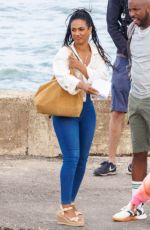 LILY ALLEN and Freema Agyeman on the Set of Dreamland in Margate 07/25/2022