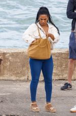 LILY ALLEN and Freema Agyeman on the Set of Dreamland in Margate 07/25/2022