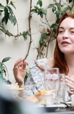 LINDSAY LOHAN and Bader Shammas Out for Drinks in London 08/28/2022