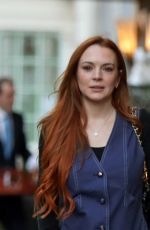 LINDSAY LOHAN and Bader Shammas Out in London 08/24/2022