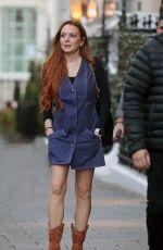 LINDSAY LOHAN and Bader Shammas Out in London 08/24/2022