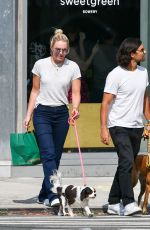 LINDSEY VONN and Diego Osorio Out with Their Dogs in New York 08/28/2022