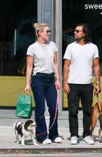 LINDSEY VONN Out with Her Dog in New York 08/28/2022