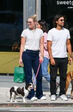 LINDSEY VONN Out with Her Dog in New York 08/28/2022