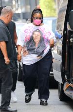 LIZZO and Myke Wright Leaves Gucci Store in New York 08/28/2022