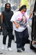 LIZZO and Myke Wright Leaves Gucci Store in New York 08/28/2022