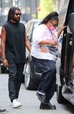 LIZZO and Myke Wright Leaves Gucci Store in New York 08/28/2022