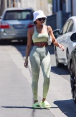 LORI HARVEY Heading to Pilates Class in West Hollywood 08/13/2022