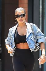 LORI HARVEY Leaves Forma Pilates in West Hollywood 08/01/2022